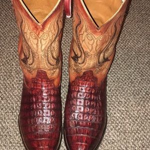Size 13 EE Authentic Alligator Boots